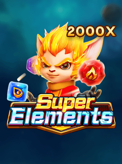 Super Elements | Master the Elements for Super Wins Harness the power of the elements in the Super Elements slot. A mystical character with fiery hair manipulates elemental cubes for a chance to win up to 2000x.