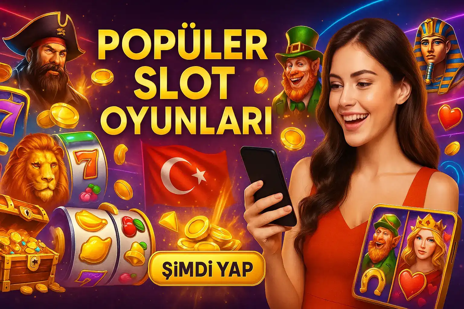 Damabet en popüler slot oyunları mobil cihazında! Mısır, korsan ve şanslı cüce temalı oyunlarla, heyecanlı kadın gibi sen de kazanmak için şimdi yap!