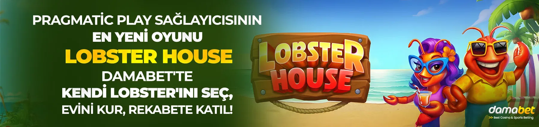 Pragmatic Play'in en yeni oyunu Lobster House Damabet! Kendi ıstakozunu seç, evini kur ve bu eğlenceli deniz macerasında rekabete katıl!
